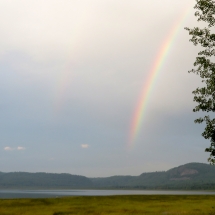 rainbow at hunt camp